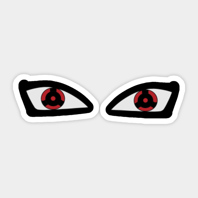 uchiha eyes Anime Sticker TeePublic